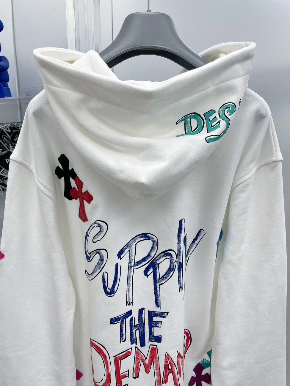 Chrome Hearts Multi Color Cross Hoodie Black White Gray (6) - www.newkick.vip